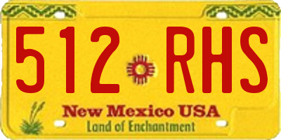 NM license plate 512RHS