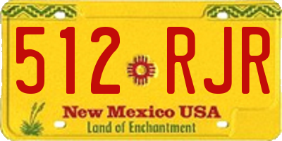 NM license plate 512RJR