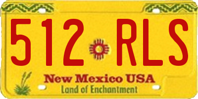 NM license plate 512RLS