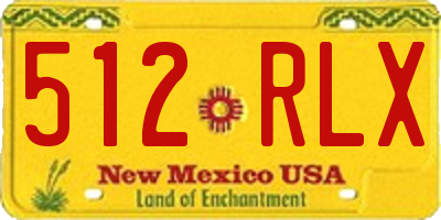 NM license plate 512RLX