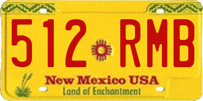 NM license plate 512RMB