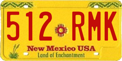 NM license plate 512RMK