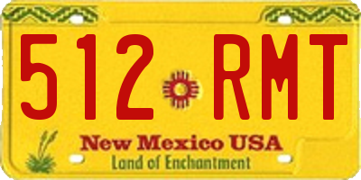 NM license plate 512RMT