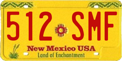 NM license plate 512SMF