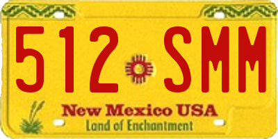 NM license plate 512SMM
