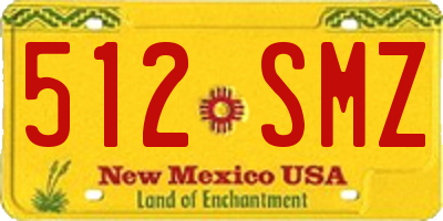 NM license plate 512SMZ