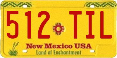NM license plate 512TIL
