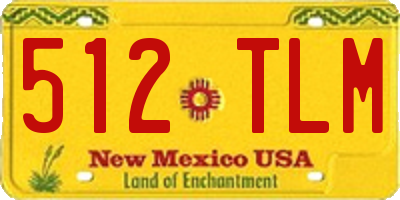 NM license plate 512TLM