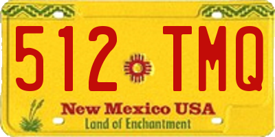 NM license plate 512TMQ
