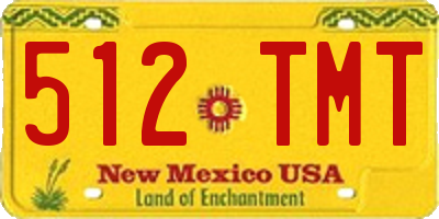 NM license plate 512TMT