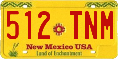 NM license plate 512TNM