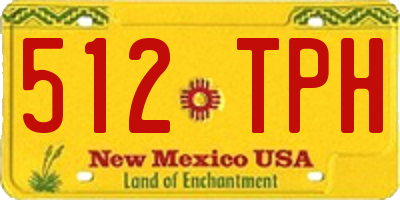 NM license plate 512TPH