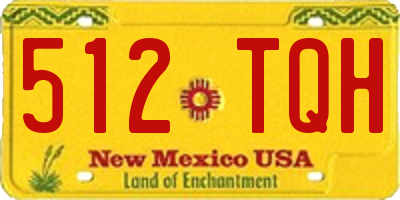 NM license plate 512TQH