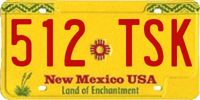 NM license plate 512TSK