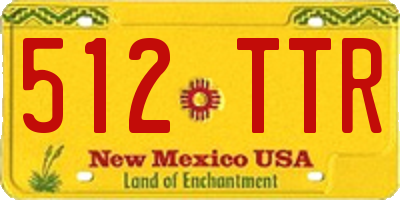NM license plate 512TTR