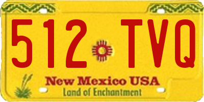 NM license plate 512TVQ