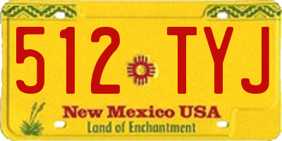 NM license plate 512TYJ