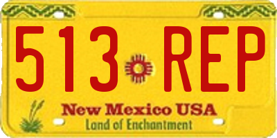 NM license plate 513REP