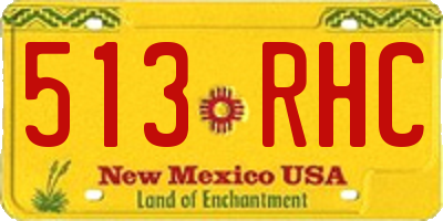 NM license plate 513RHC