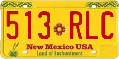 NM license plate 513RLC