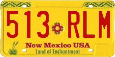 NM license plate 513RLM