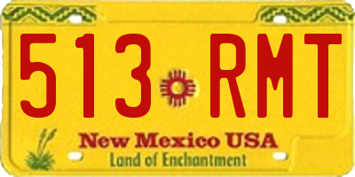 NM license plate 513RMT