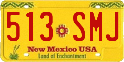 NM license plate 513SMJ