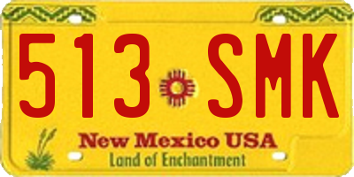 NM license plate 513SMK