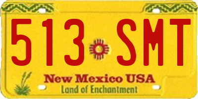 NM license plate 513SMT