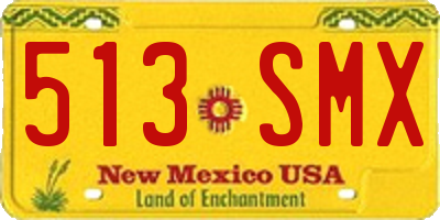 NM license plate 513SMX