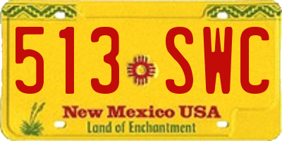 NM license plate 513SWC