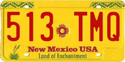 NM license plate 513TMQ