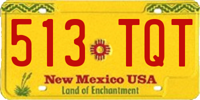 NM license plate 513TQT