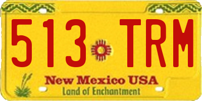 NM license plate 513TRM