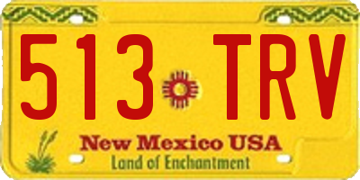 NM license plate 513TRV