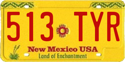 NM license plate 513TYR