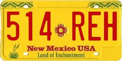 NM license plate 514REH