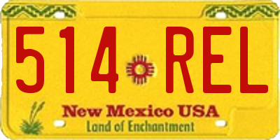 NM license plate 514REL