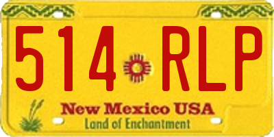 NM license plate 514RLP