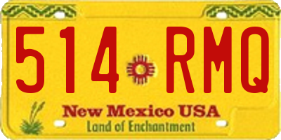 NM license plate 514RMQ