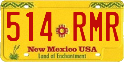 NM license plate 514RMR
