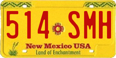NM license plate 514SMH