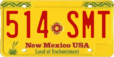 NM license plate 514SMT