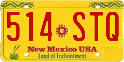NM license plate 514STQ