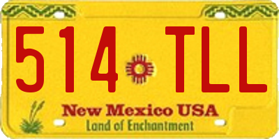 NM license plate 514TLL