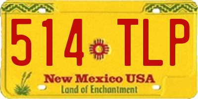 NM license plate 514TLP