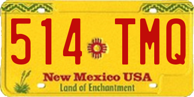 NM license plate 514TMQ