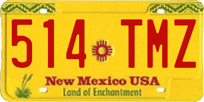 NM license plate 514TMZ