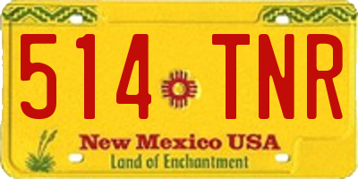 NM license plate 514TNR