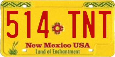 NM license plate 514TNT